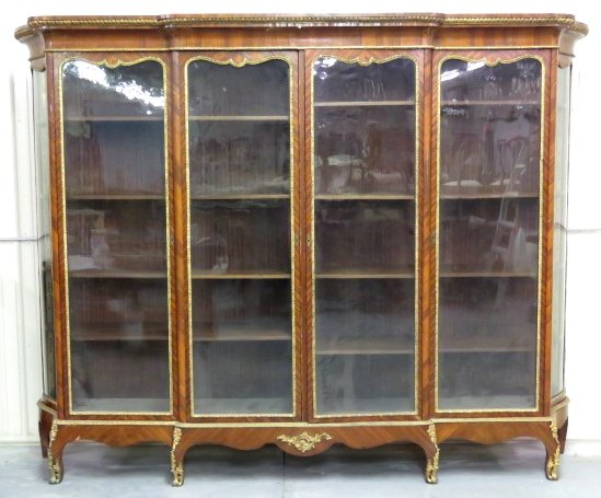 ANTIQUE FRENCH BRONZE MOUNTED 9 FOOT CABINET (1 of 7)