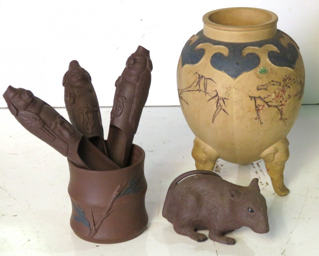 6 ASIAN CERAMIC OBJECTS (1 of 6)