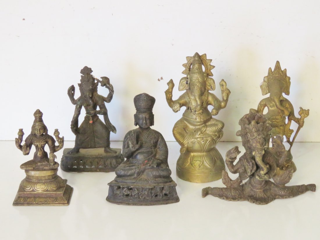 6 ASIAN BRONZE FIGURES (1 of 9)