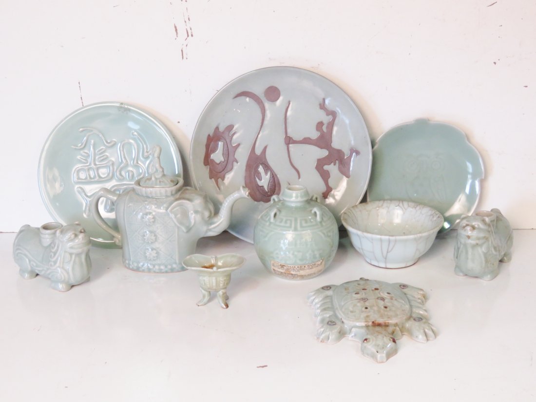 10 pcs. ASIAN CELADON PORCELAIN (1 of 10)