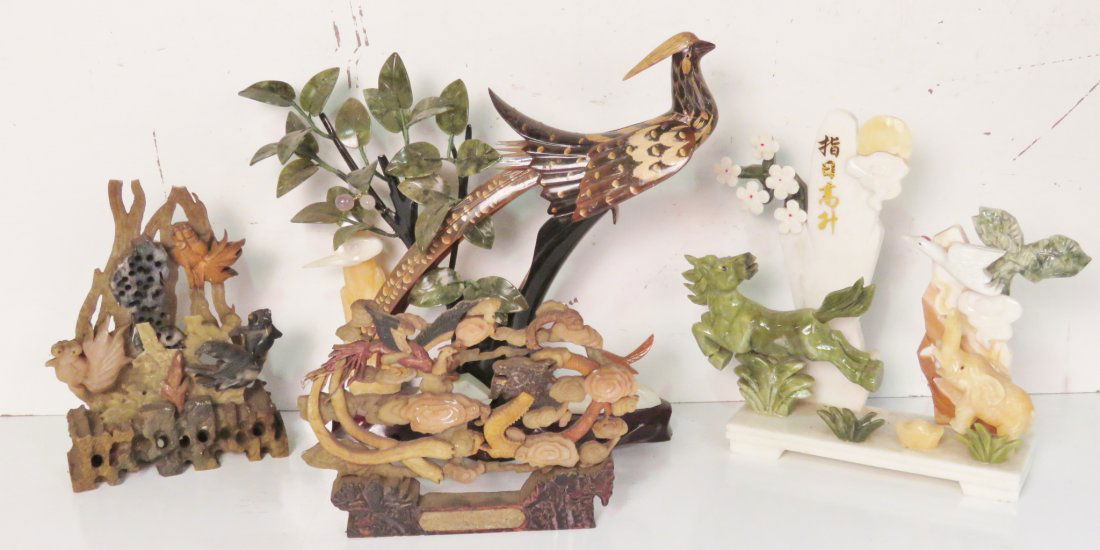 4 ASIAN DECORATIVE OBJECTS (1 of 10)