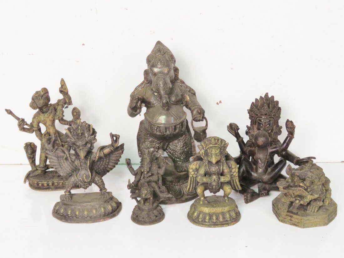 7 ASIAN BRONZE FIGURES (1 of 9)