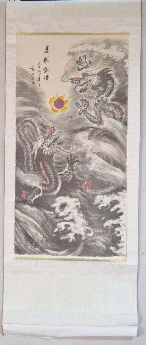 3 ASIAN SCROLLS (1 of 9)