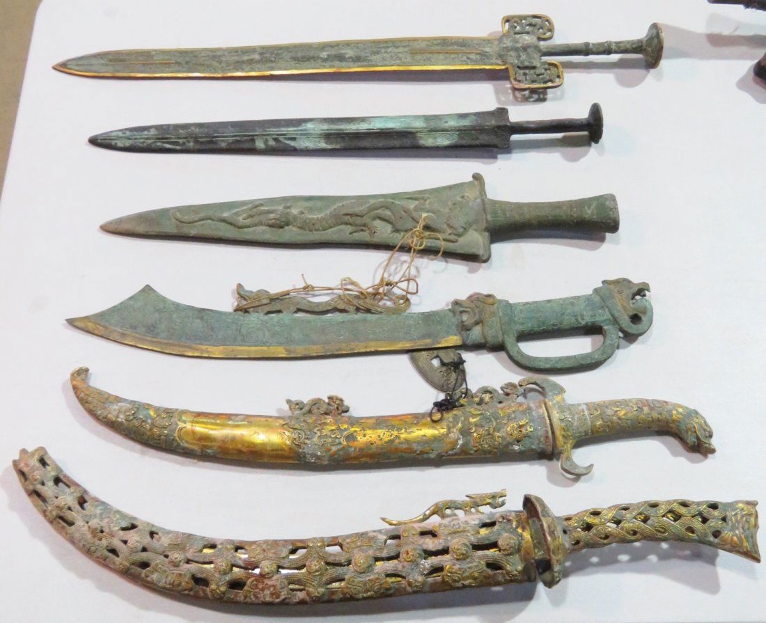 6 ASIAN METAL SWORDS (1 of 7)