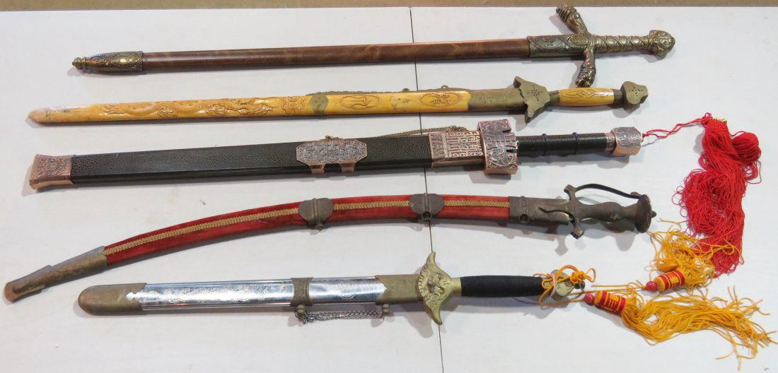 5 ASIAN SWORDS (1 of 6)
