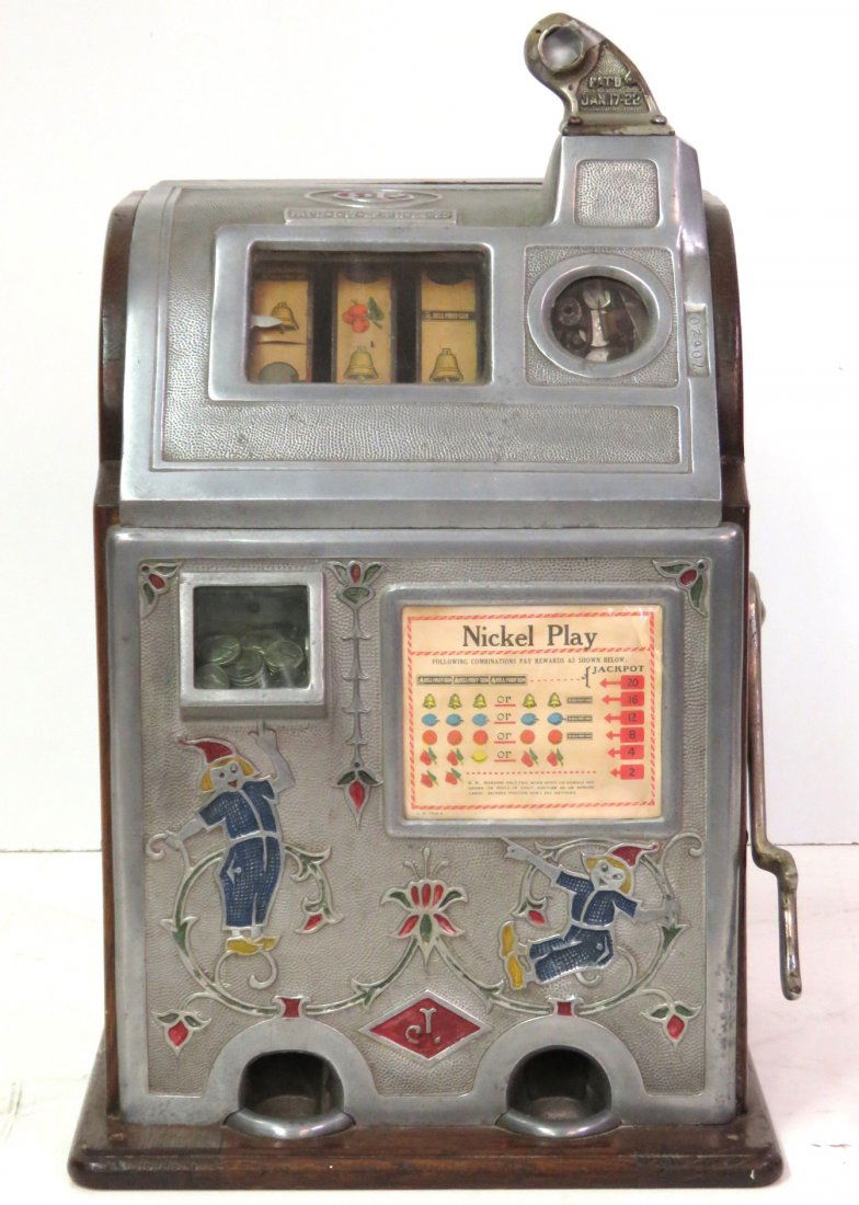 O.D. JENNINGS DUTCH BOY & GIRL SLOT MACHINE (1 of 6)