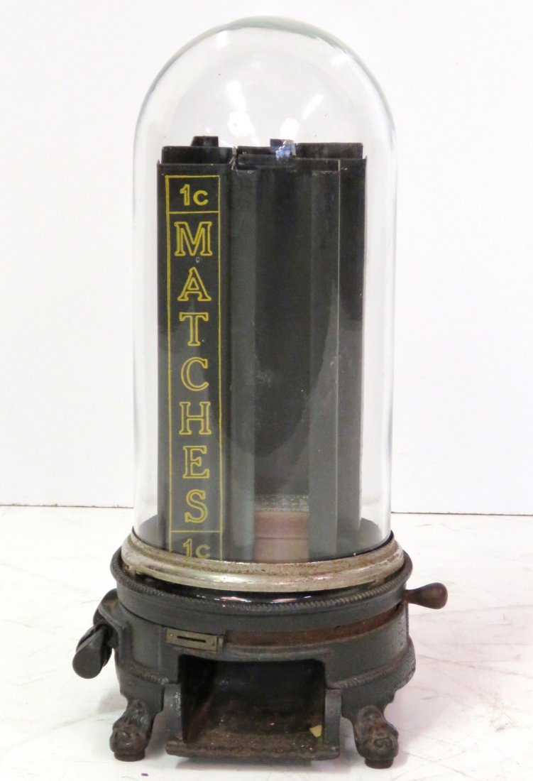 ADVANCE MFG. Co. AUTOMATIC MATCH VENDING MACHINE (1 of 5)