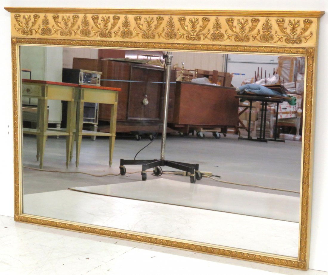 SCHMIEG & KOTZIAN PAINTED & GILT NEOCLASSICAL MIRROR (1 of 2)