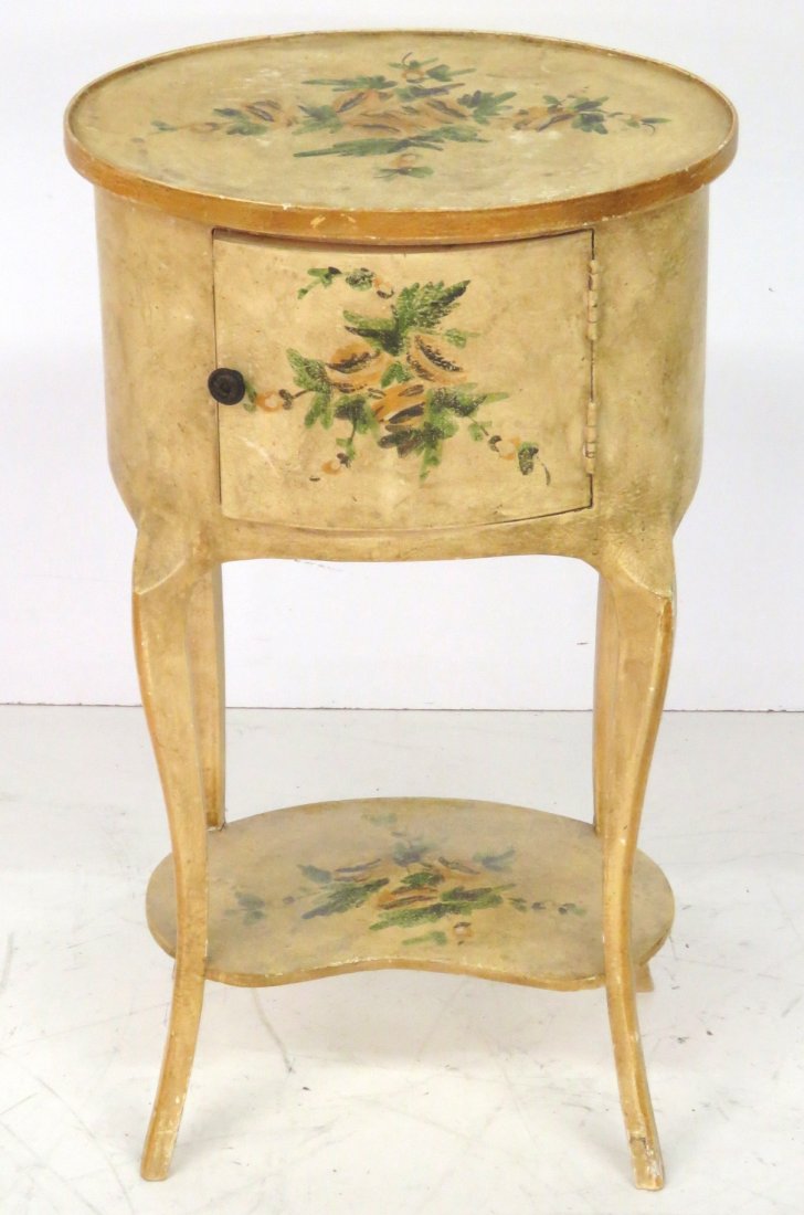 ITALIAN PAINT DECORATED SIDE TABLE (1 of 4)
