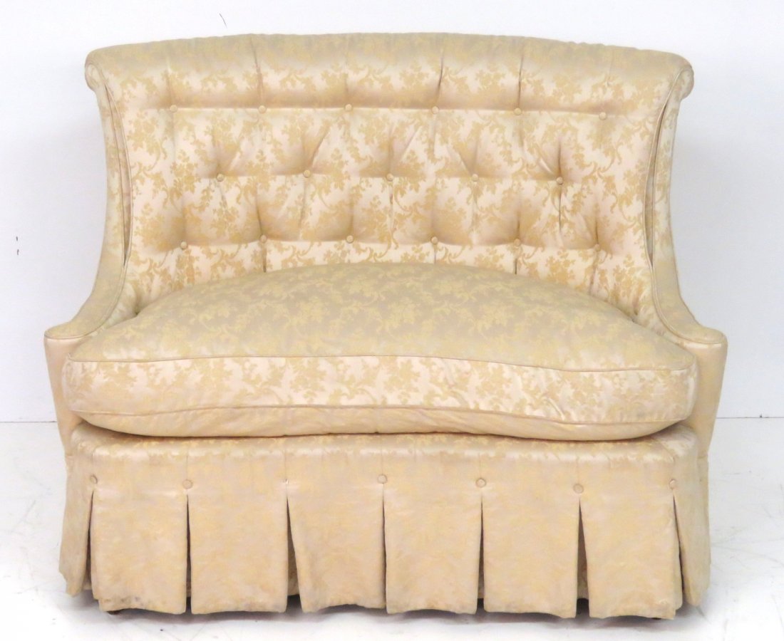 TUFTED UPHOLSTERED LOVESEAT (1 of 4)