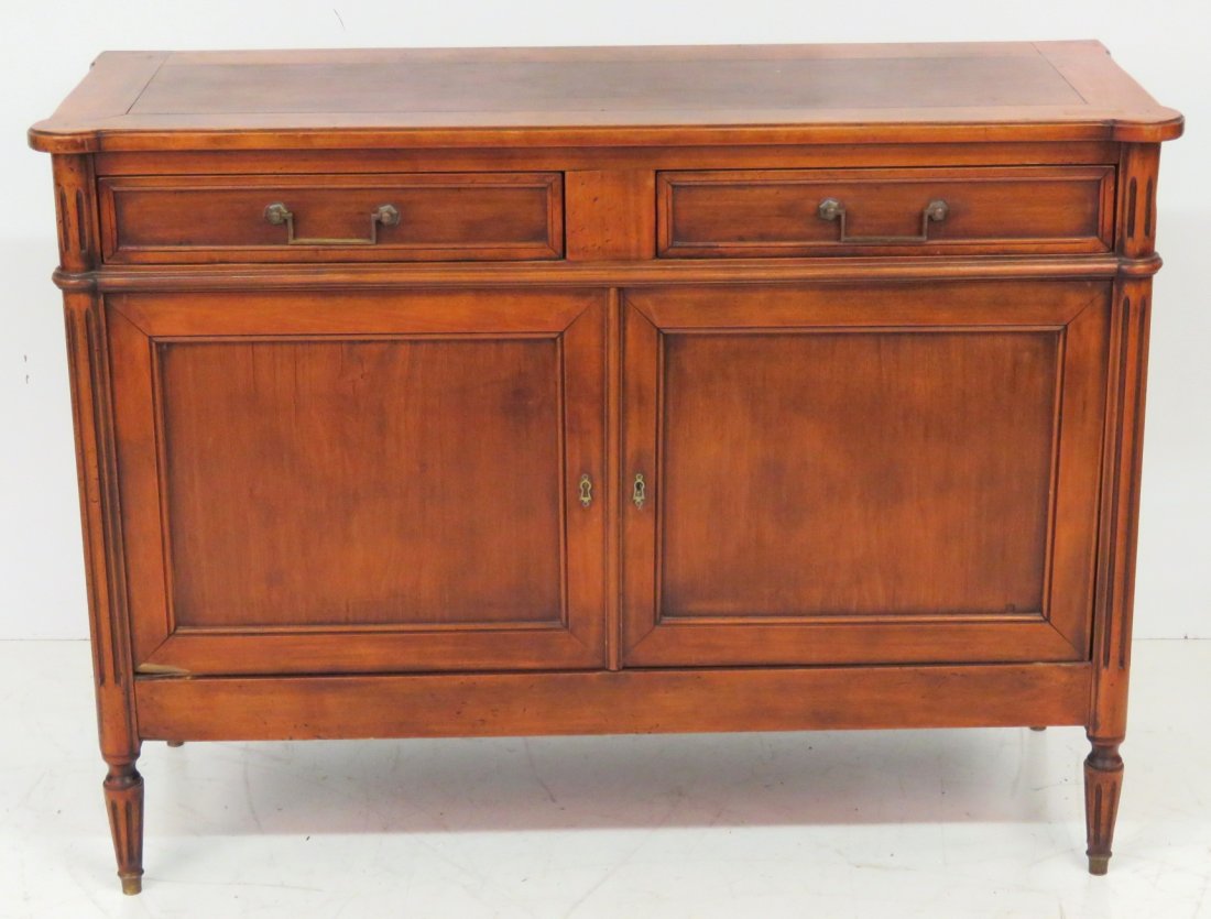 LOUIS XVI STYLE WALNUT COMMODE (1 of 4)