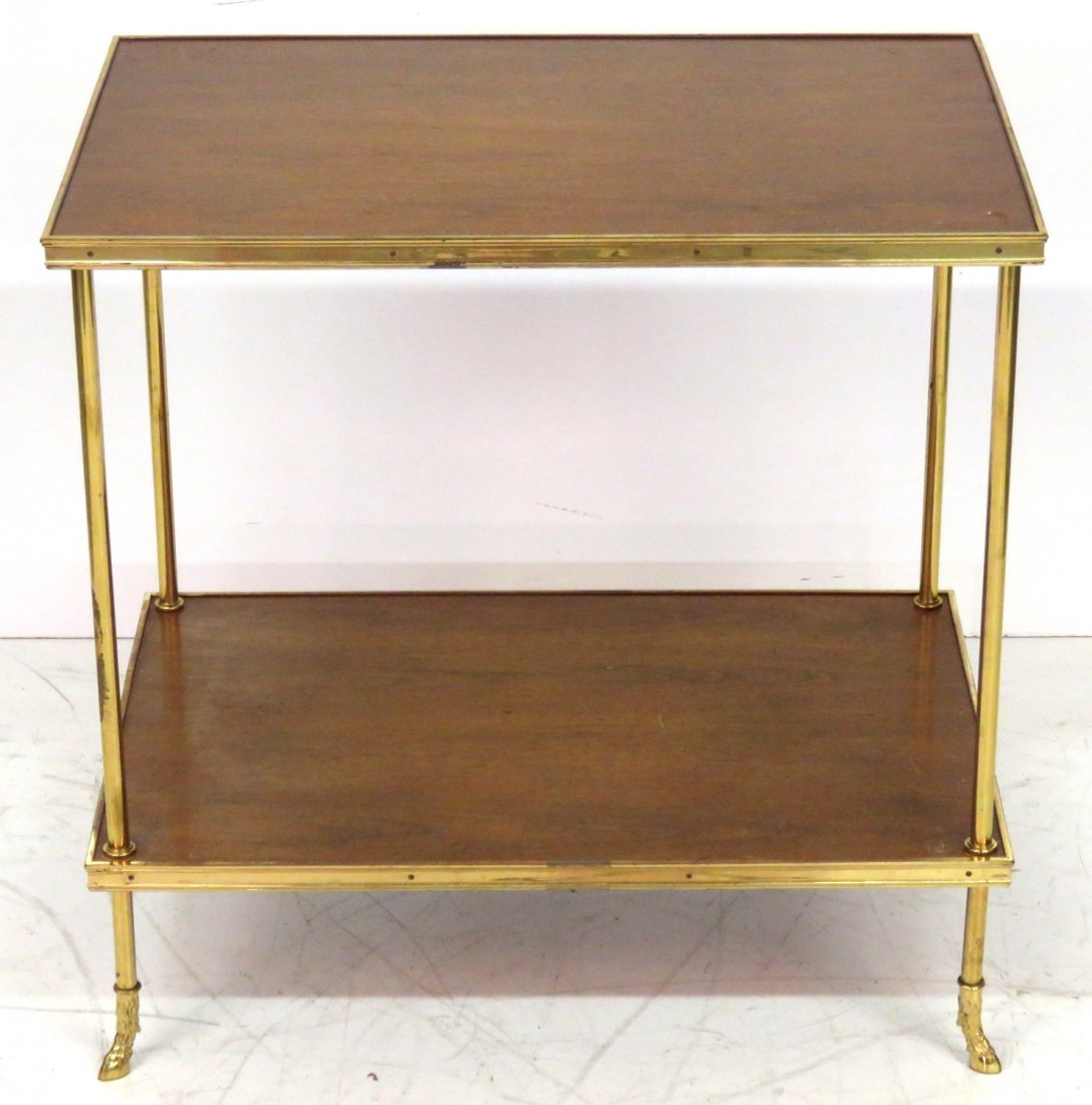 NEOCLASSICAL STYLE BRONZE MOUNTED HOOF FOOT TABLE (1 of 5)