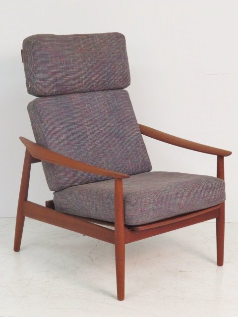 ARNE VODDER DANISH MODERN RECLINING LOUNGE CHAIR (1 of 9)