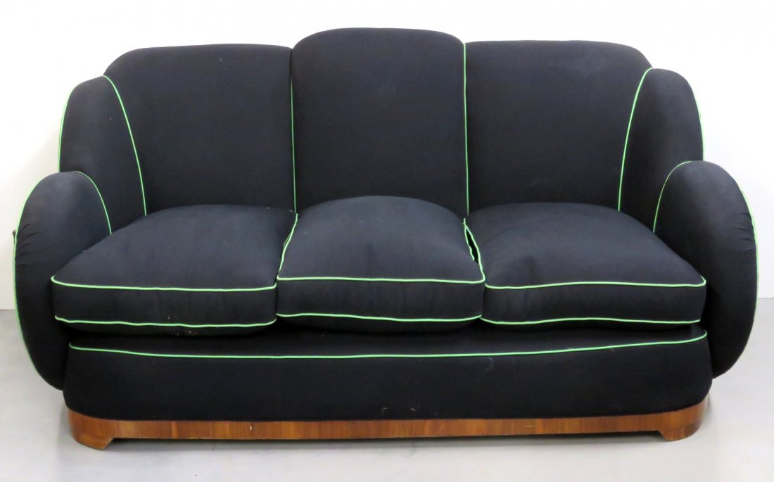ART DECO UPHOLSTERED SOFA (1 of 1)