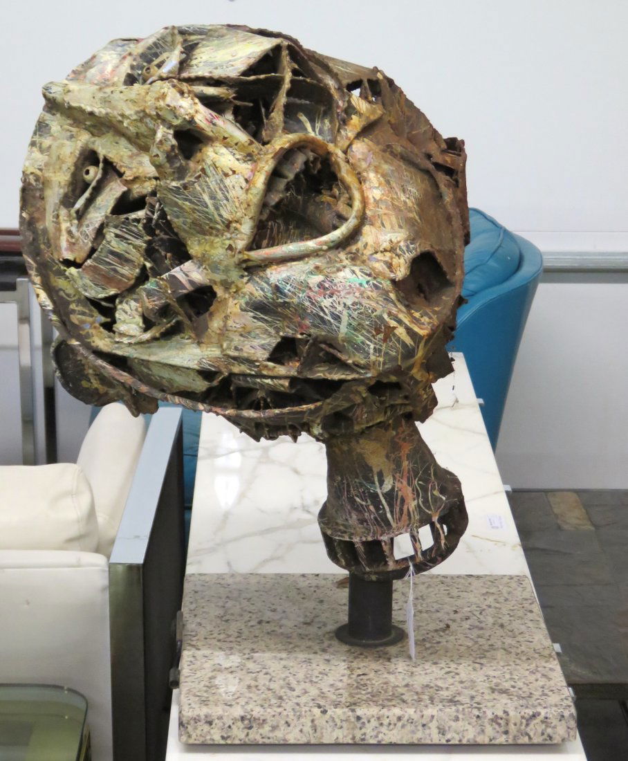 MASSIVE 24" MID CENTURY BRUTALIST ABSTRACT HEAD (1 of 2)