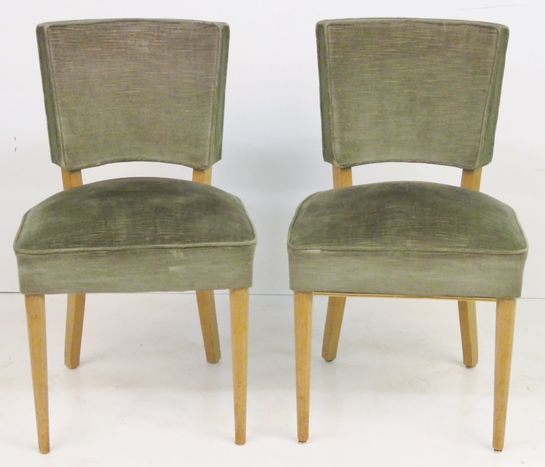 Pair FRENCH MODERN SIDE CHAIRS (1 of 2)