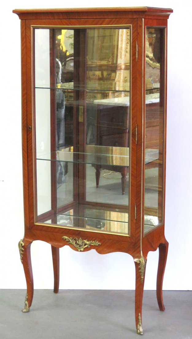 FRENCH BRONZE MOUNTED VITRINE (1 of 5)