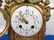 3 pc. LOUIS XVI STYLE GILT BRONZE & MARBLE CLOCK SET - 4