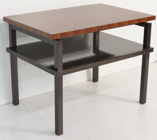COUNCILL EBONIZED & ROSEWOOD 2 TIER TABLE (1 of 6)