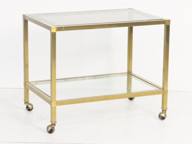 ITALIAN MODERN BRASS BAR CART (1 of 5)