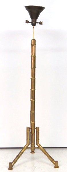 ITALIAN BRONZE BAMBOO FORM FLOOR LAMP (1 of 4)
