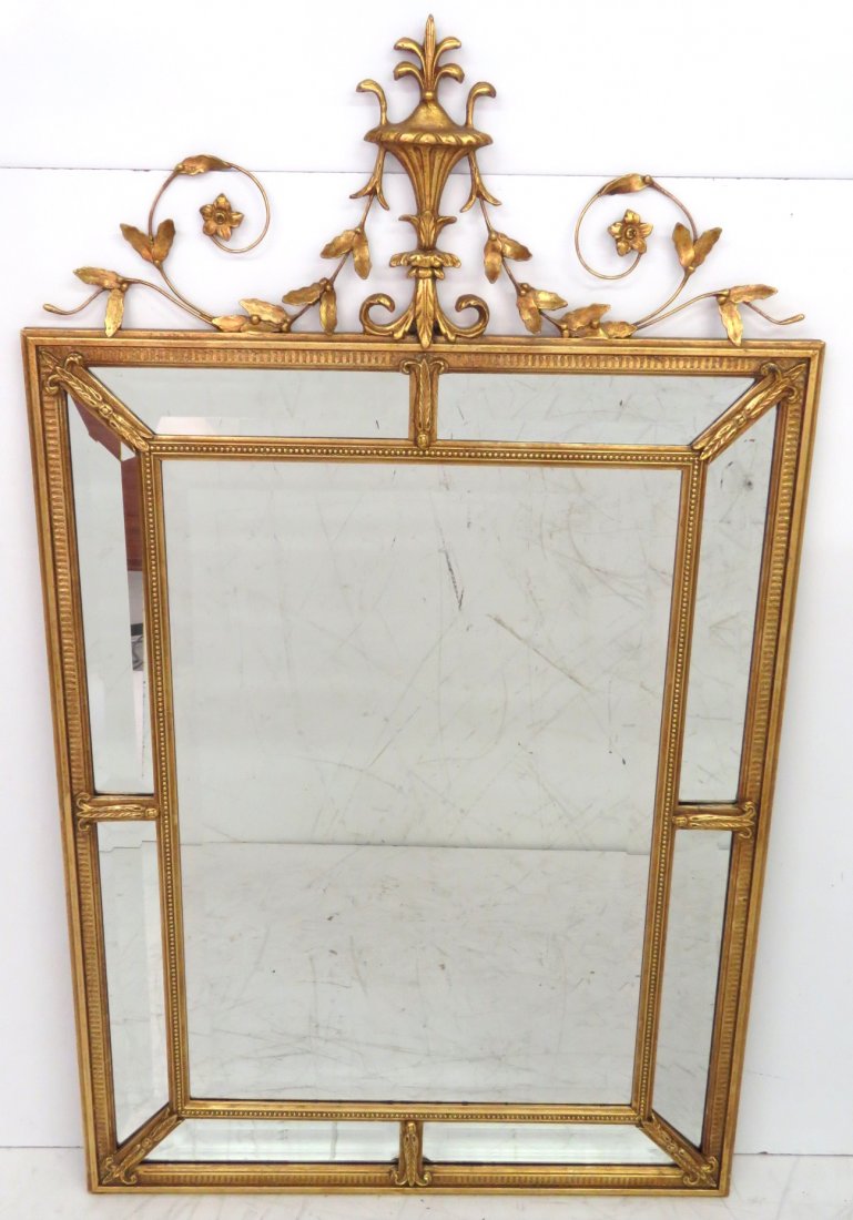 CUSTOM 54" X 32" FRENCH STYLE GILT MIRROR (1 of 4)