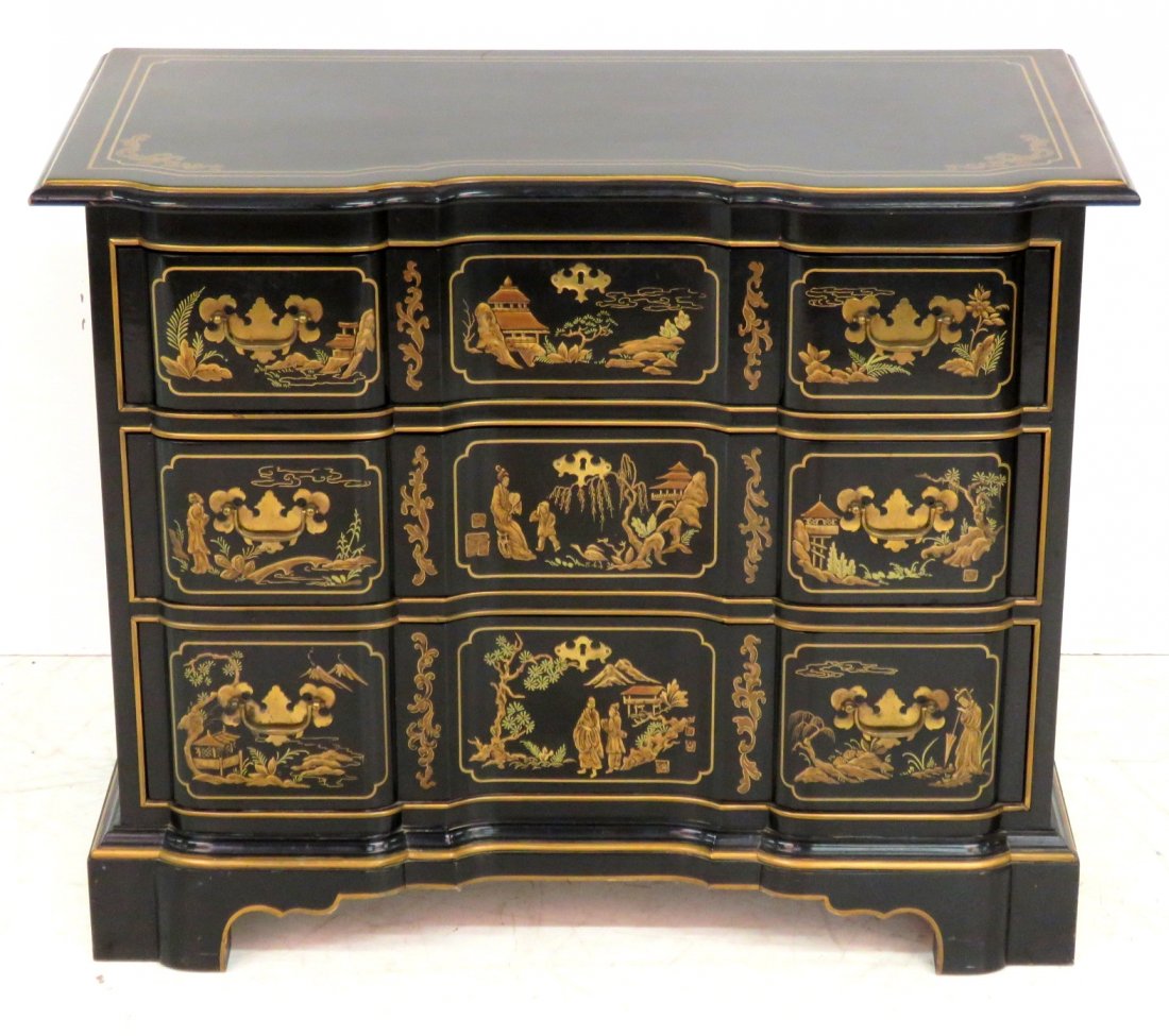 DREXEL CHINOISERIE BLOCKFRONT CHEST (1 of 5)