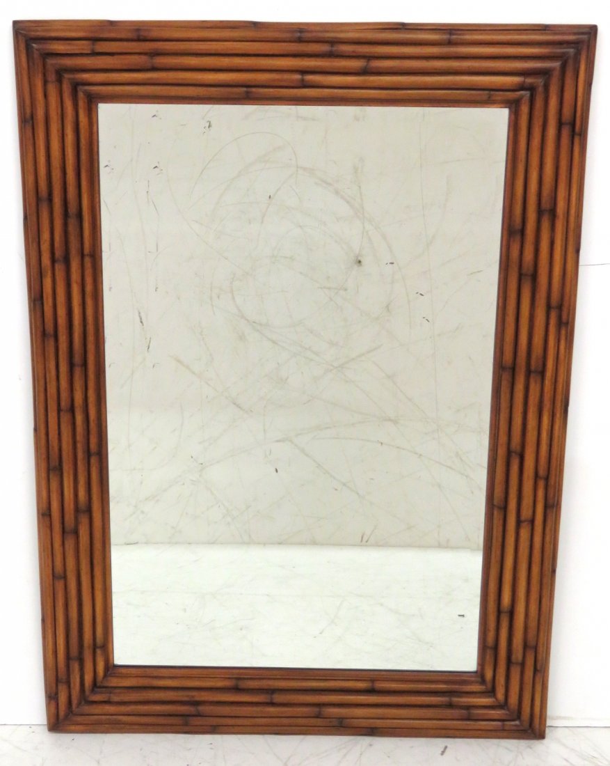 ETHAN ALLEN FAUX BAMBOO MIRROR (1 of 3)