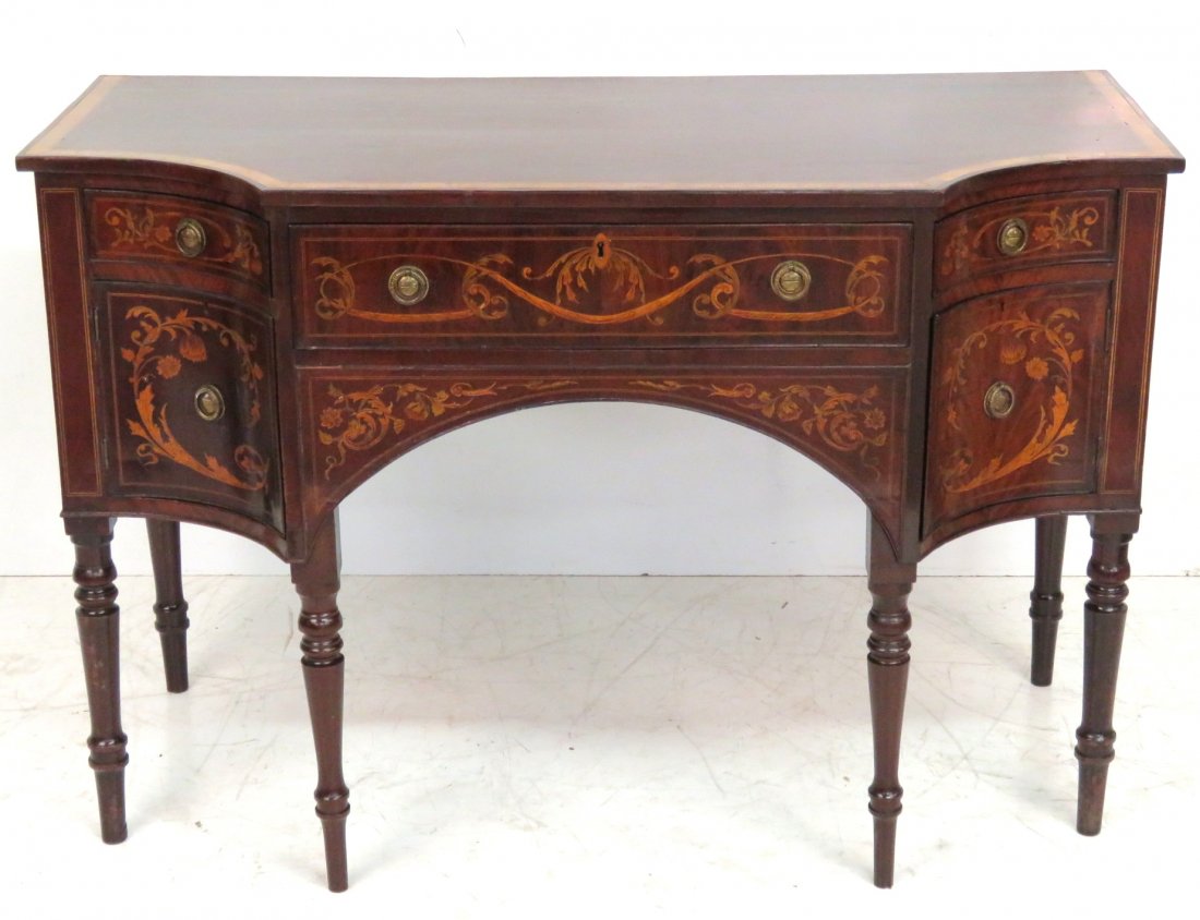 18th c. ENGLISH INLAID SIDEBOARD (1 of 10)