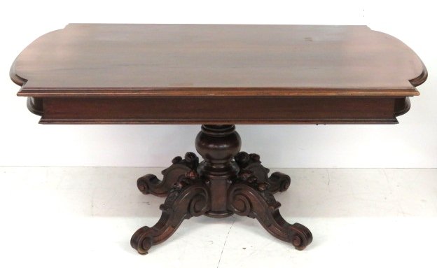 19th c. ENGLISH VICTORIAN PEDESTAL DINING TABLE (1 of 3)