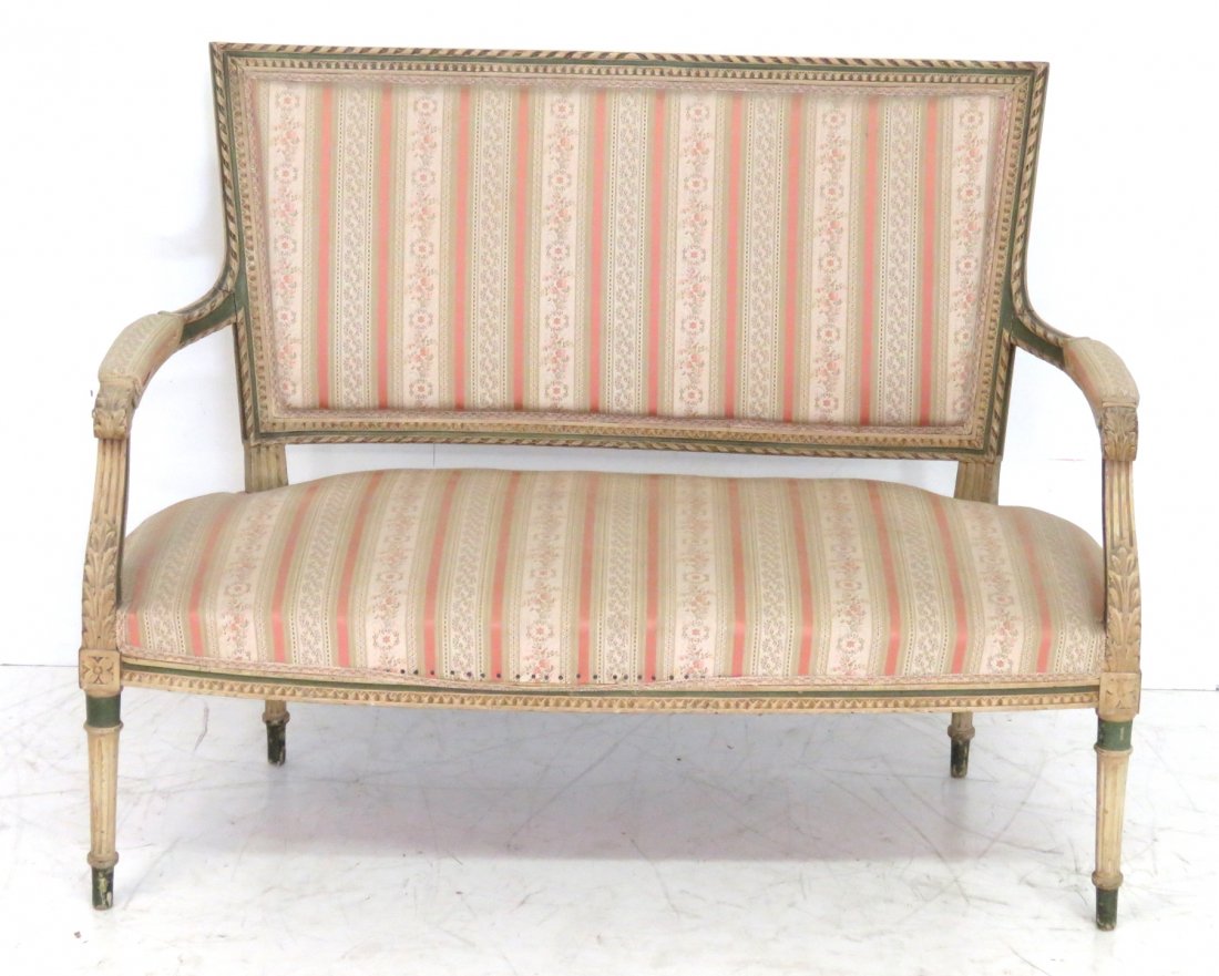 LOUIS XVI STYLE PAINTED SOFA (1 of 5)