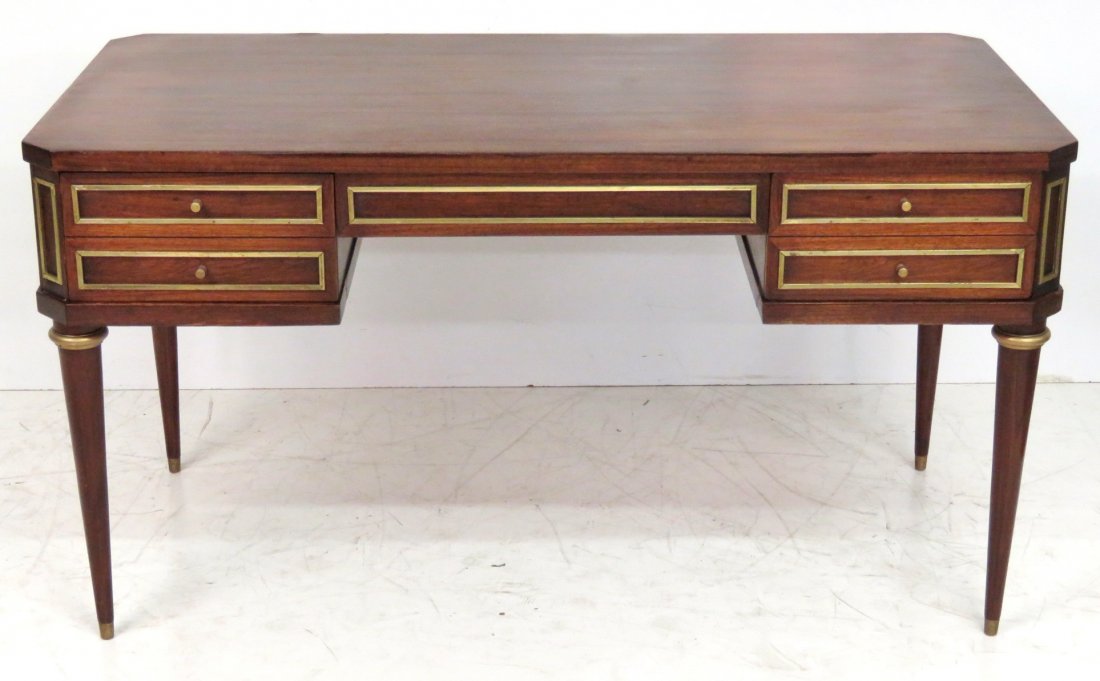 JANSEN STYLE BRONZE MOUNTED ROSEWOOD BUREAUPLAT (1 of 6)