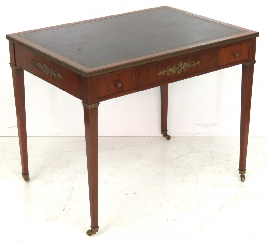 KITTINGER NEOCLASSICAL STYLE BRONZE MOUNTED DESK (1 of 6)