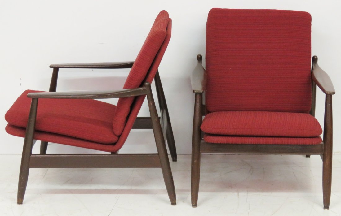 Pair PIZZETTI ITALIAN MODERN LOUNGE CHAIRS (1 of 6)
