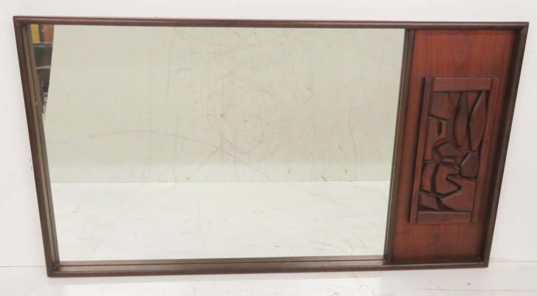 MID CENTURY MODERN SCULPTURAL MIRROR (1 of 3)