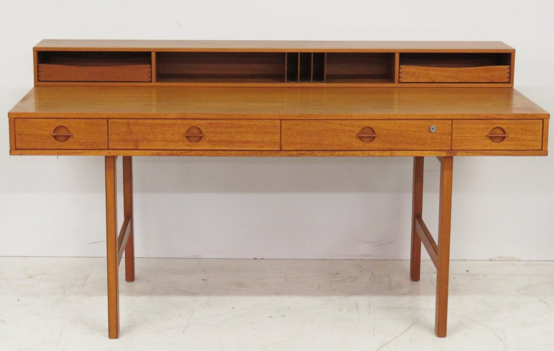 Jens Quistgaard For Dansk Lovig Danish Modern Teak Desk Jan 26