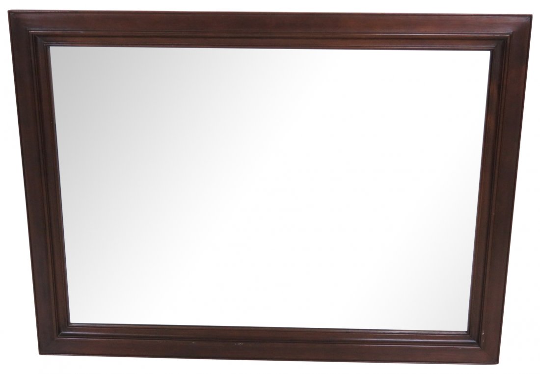 STICKLEY 34" X 46" SOLID MAHOGANY MIRROR (1 of 4)