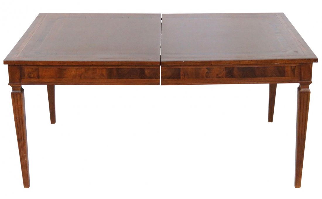 ANTIQUE ITALIAN INLAID WALNUT DINING TABLE (1 of 5)