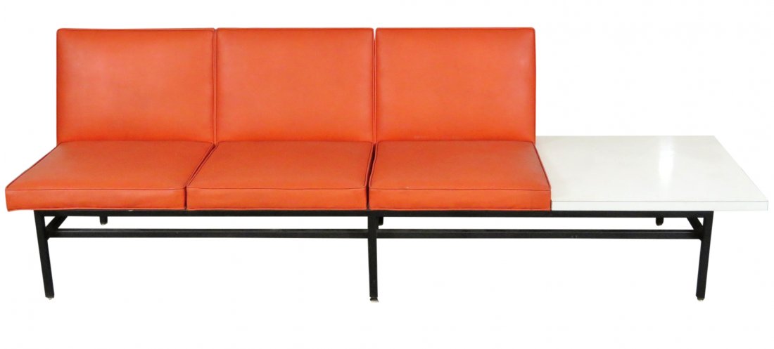 MID CENTURY MODERN AIRPORT BENCH (1 of 5)