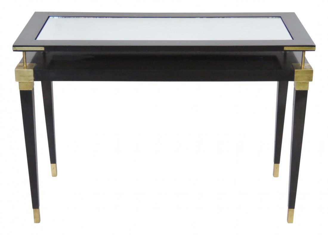 MODERN DESIGN EBONIZED MIRROR TOP CENTER TABLE (1 of 3)
