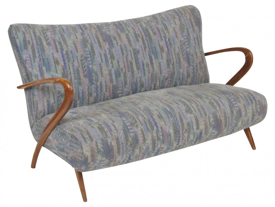 ZANUSO STYLE BENT ARM LOUNGE SOFA (1 of 3)