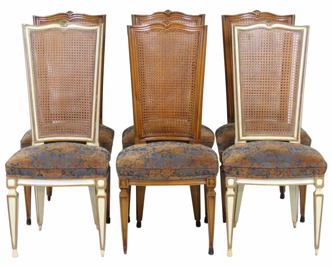 6 KARGES CANE BACK DINING CHAIRS (1 of 5)