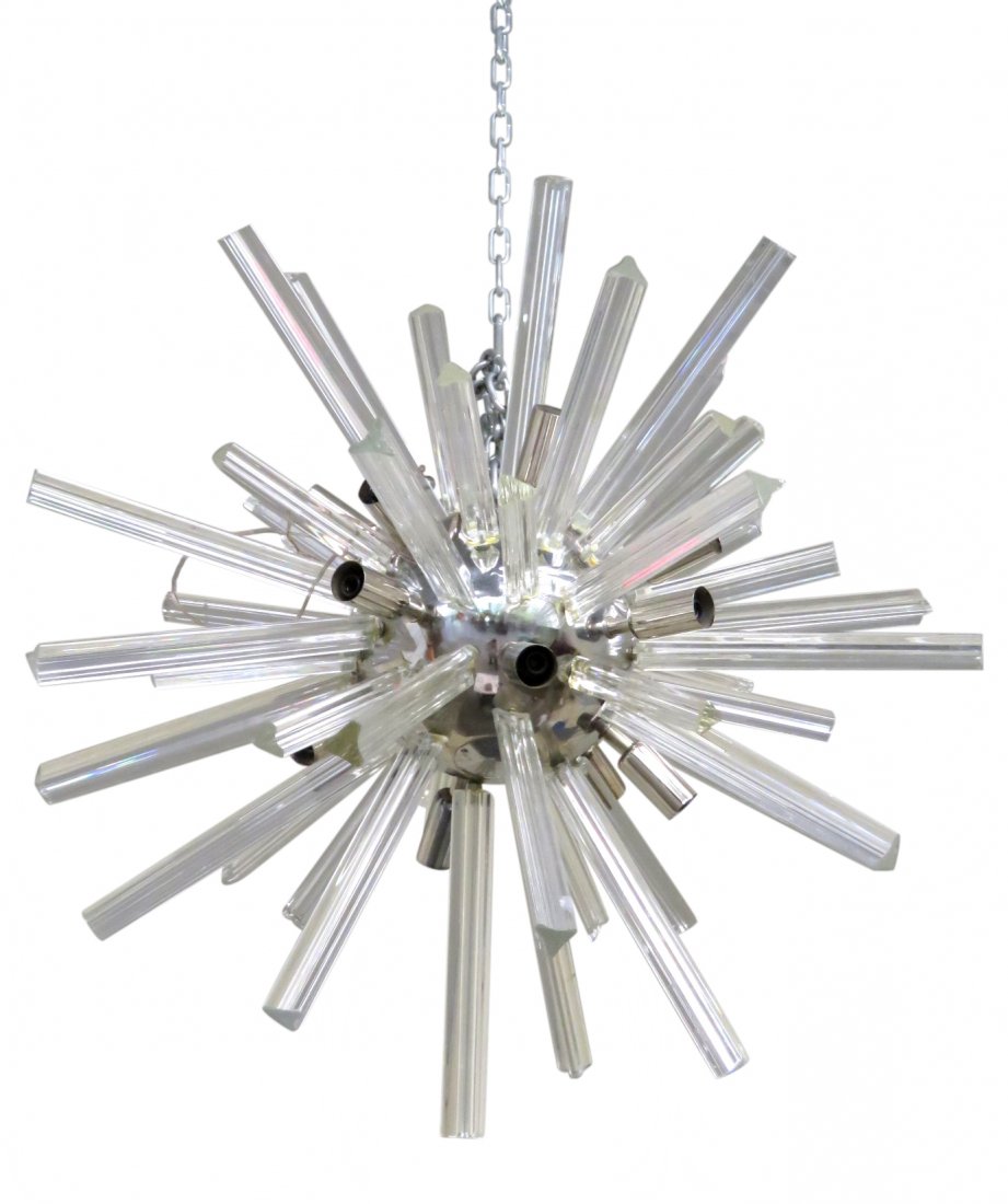30" CHROME & GLASS SPUTNIK CHANDELIER (1 of 1)