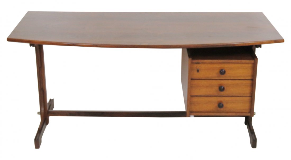 MODERN ROSEWOOD FLOATING TOP DESK (1 of 7)