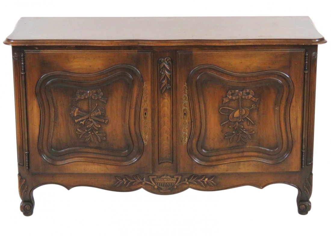 TROUVAILLES CUSTOM FRENCH STYLE WALNUT SERVER (1 of 6)
