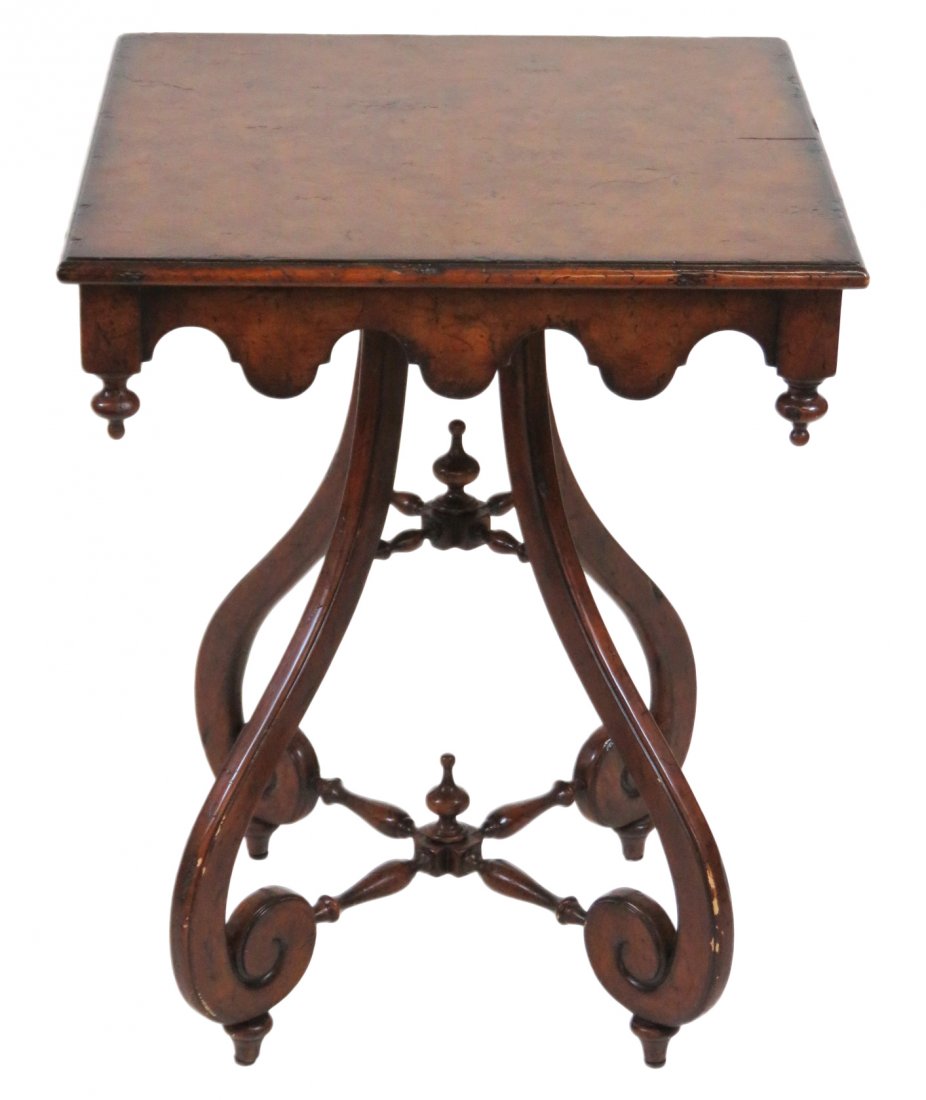 THEODORE ALEXANDER BURL WOOD SIDE TABLE (1 of 3)