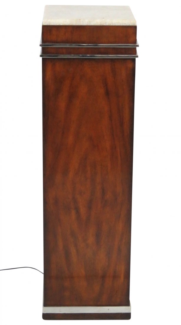 CUSTOM 42" PEDESTAL w/ LIGHTED ALABASTER TOP (1 of 3)