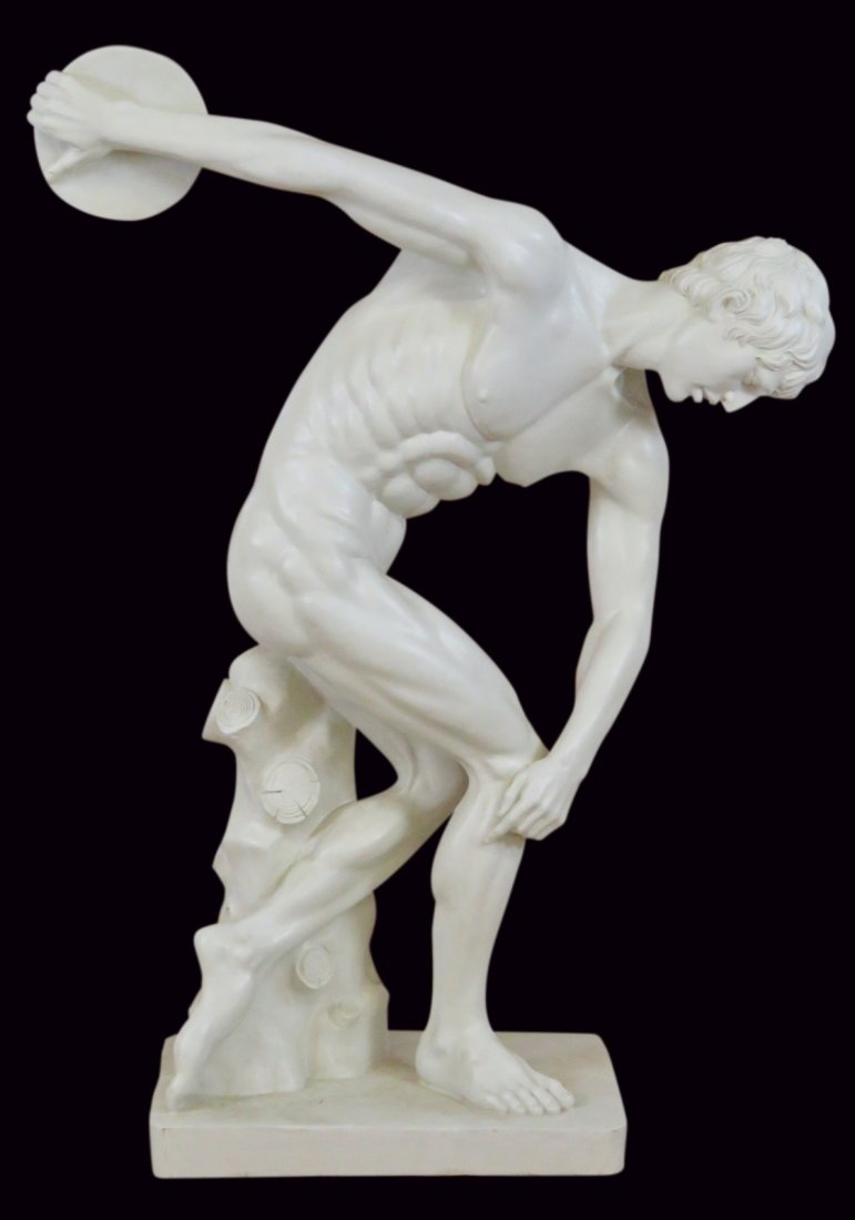 52" FIBREGLASS STATUE of a DISCUS THROWER (1 of 5)