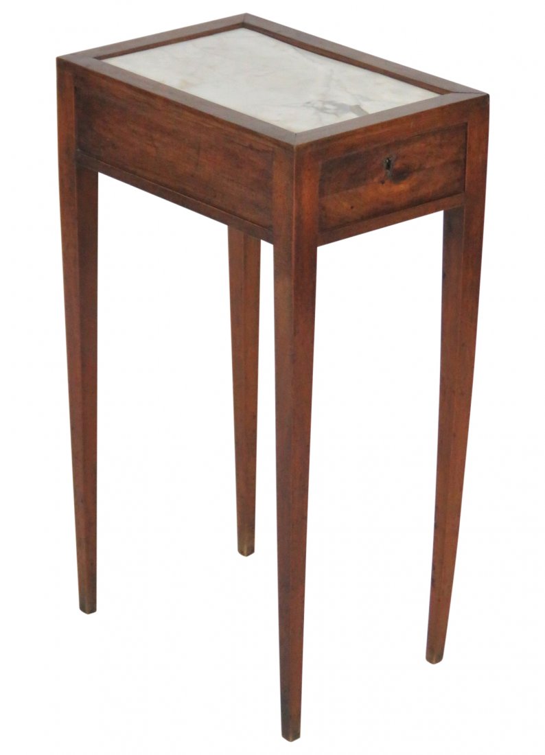 ANTIQUE CONTINENTAL MARBLETOP SIDE TABLE (1 of 4)