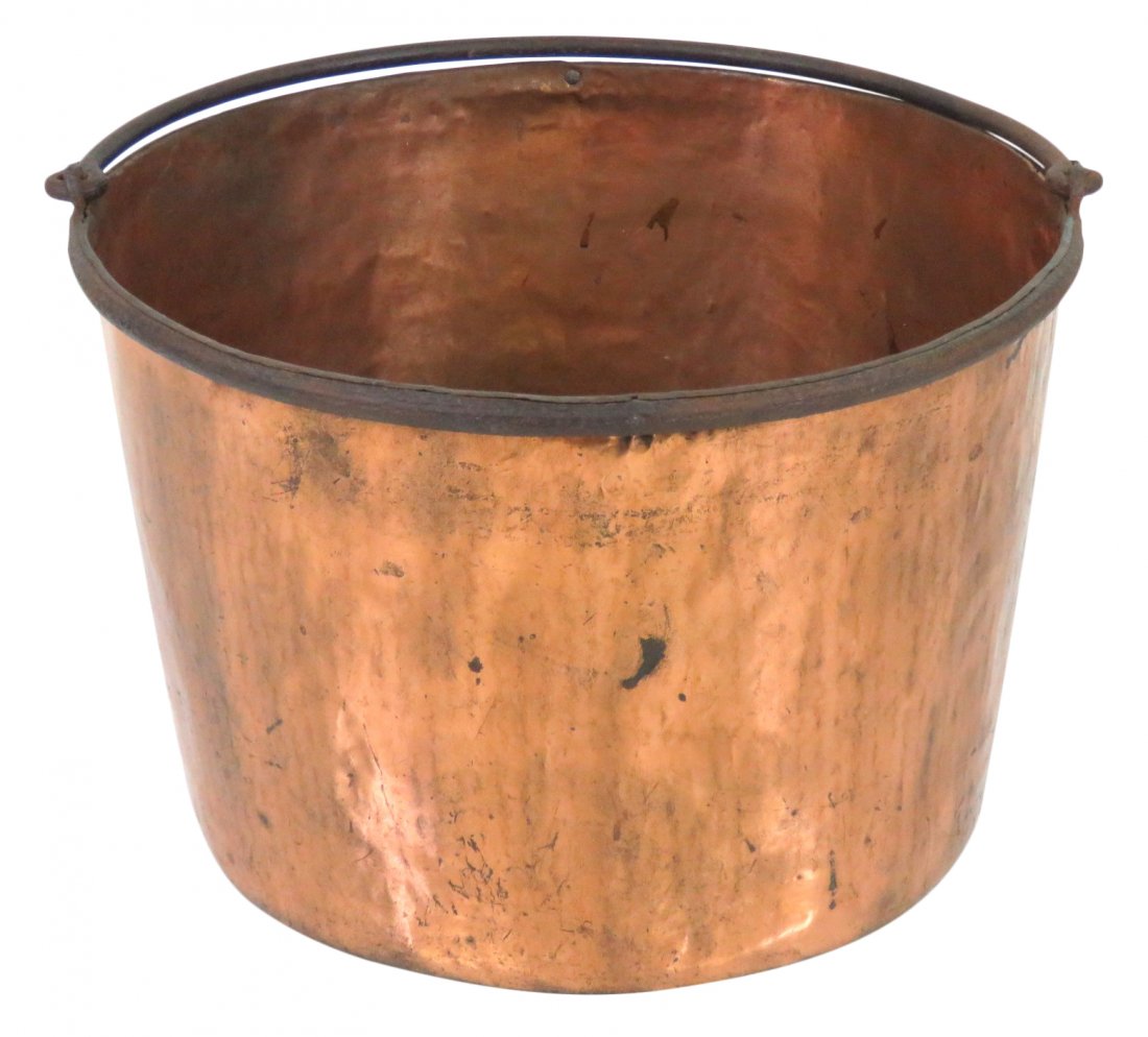 LARGE COPPER APPLE BUTTER KETTLE (1 of 4)